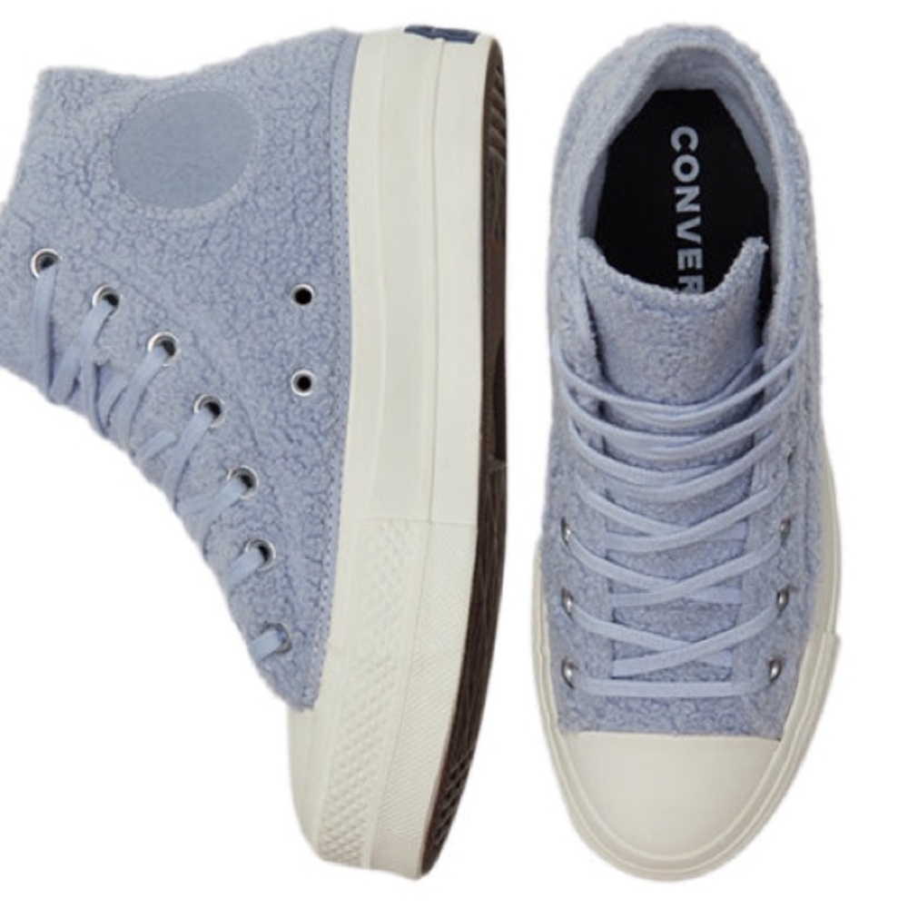 Converse Chuck Taylor All Star Platform High 'Cozy Sherpa - Ghost - Picture 5 of 5